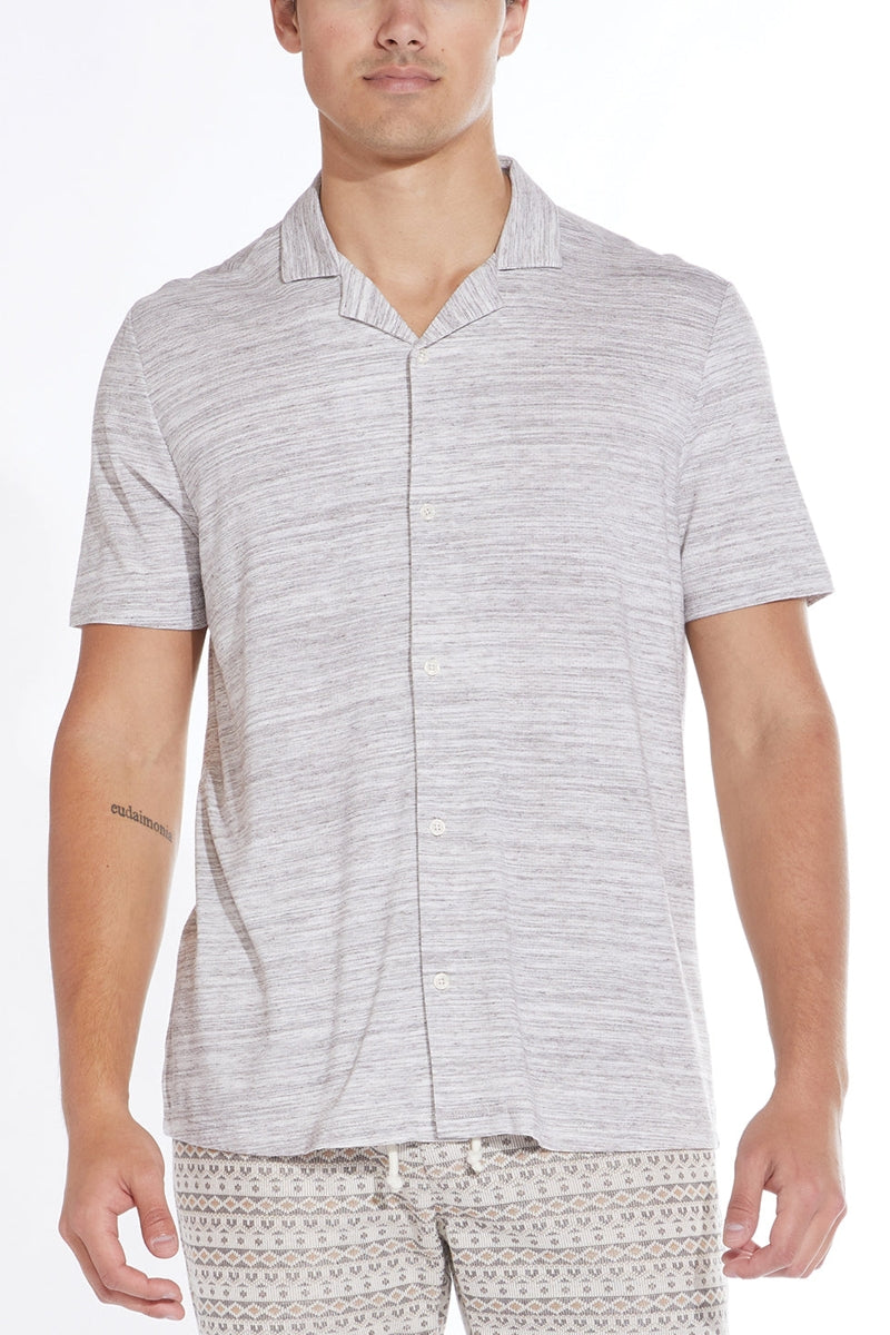 Wholesale,Civil Society, Civil Society Heather Mink Pointelle Knit Shirt, Grey, Extra Large-47-TagXL