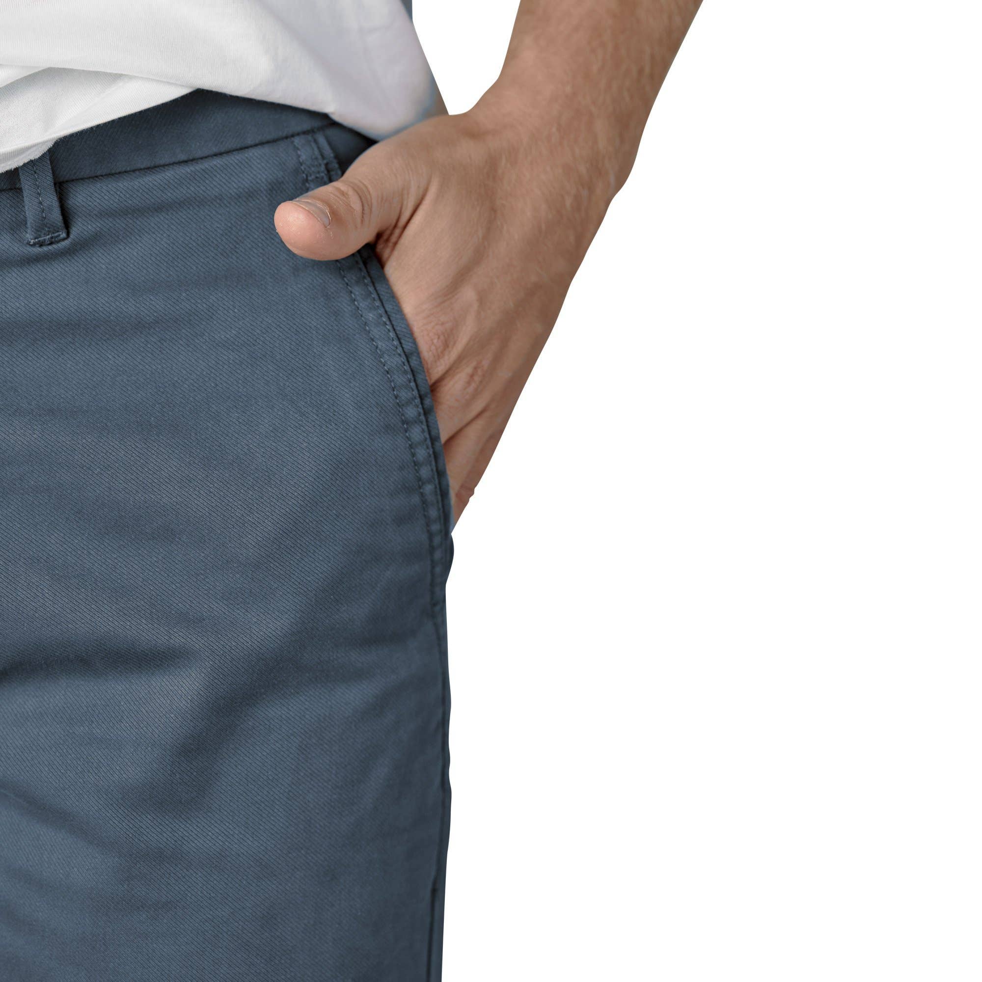 Faire,Perk, Perk Dark Blue Slim Fit Chinos, Blue, 33W-30L-Tag33