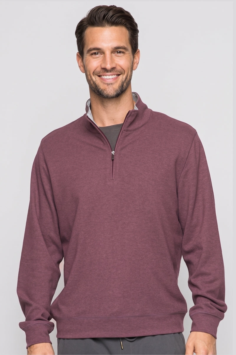 Wholesale,Fundamental Coast, Fundamental Coast Wine Soft Qtr Zip, Purple, Large-48-TagL