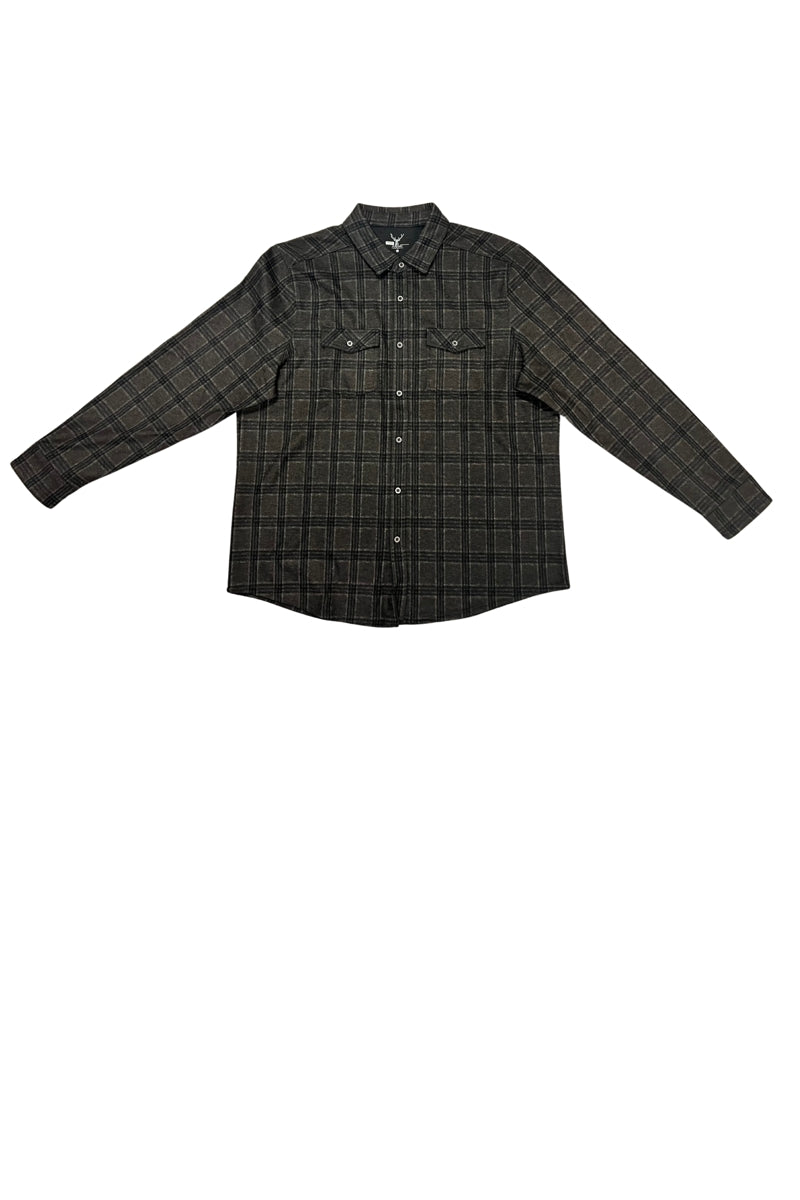 Wholesale,Nicoby Age of Wisdom, Nicoby Age of Wisdom Brown Plaid Flannel Shirt, Brown, Large-47-TagL