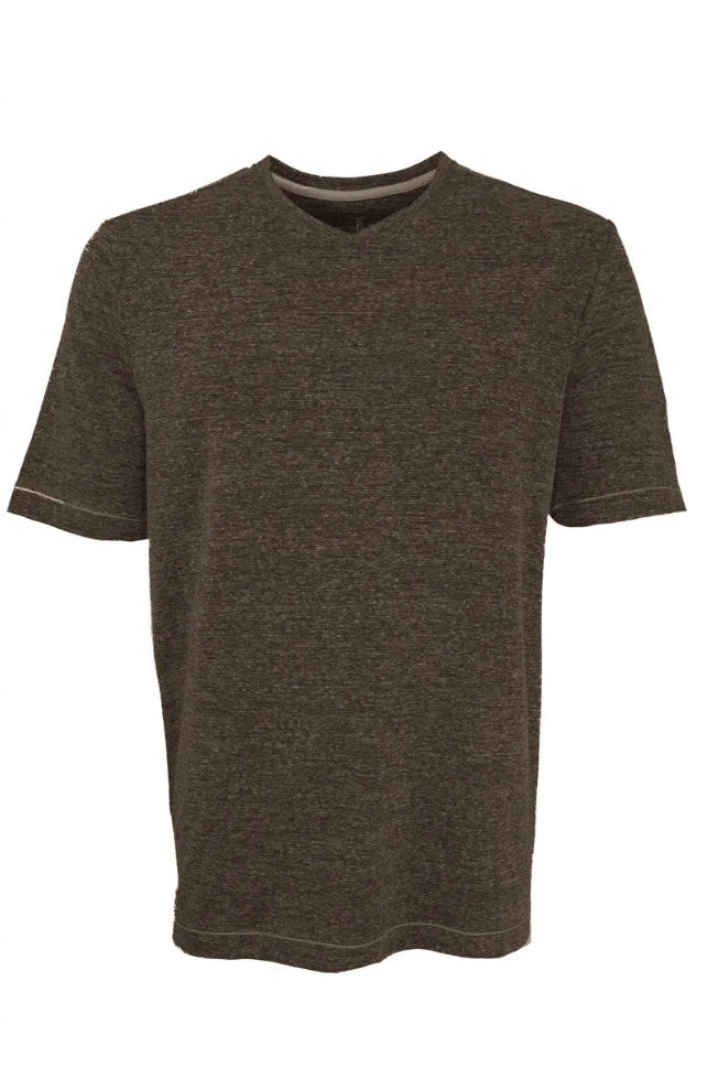 Wholesale,Nicoby Age of Wisdom, Nicoby Age of Wisdom Heather Brown Crinkle Textured V-Neck Tee, Brown, Small-40-TagSMedium-40-TagMMedium-42-TagMLarge-44-TagLExtra Large-47-TagXLExtra Extra Large-49-TagXXL