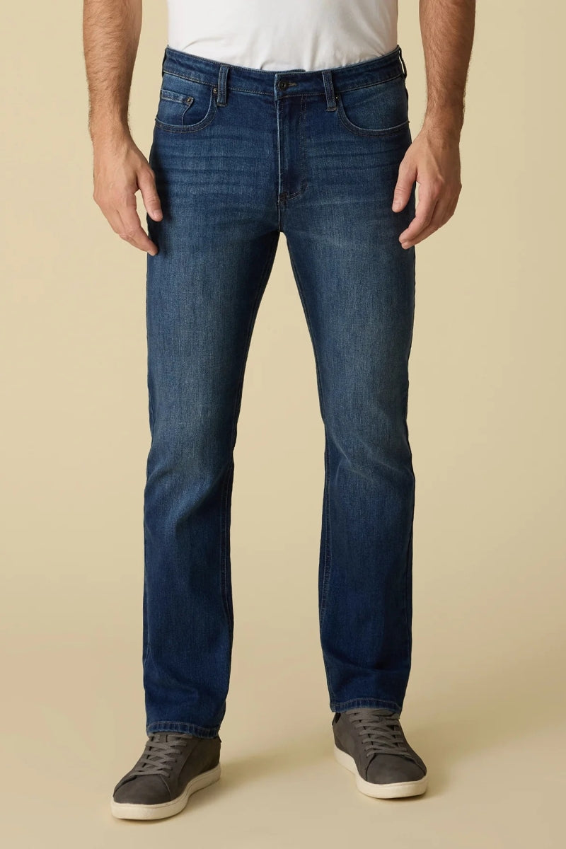 Wholesale,Flag & Anthem, Flag & Anthem Dark Wash Nashville Straight Lewiston Cooling Jeans, Blue, 38W-30L-Tag38