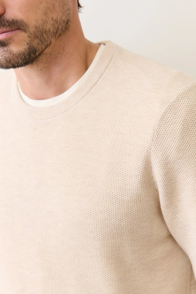 Wholesale,Marine Layer, Marine Layer Light Beige Crewneck Sweater, Tan, Extra Large-48-TagXL