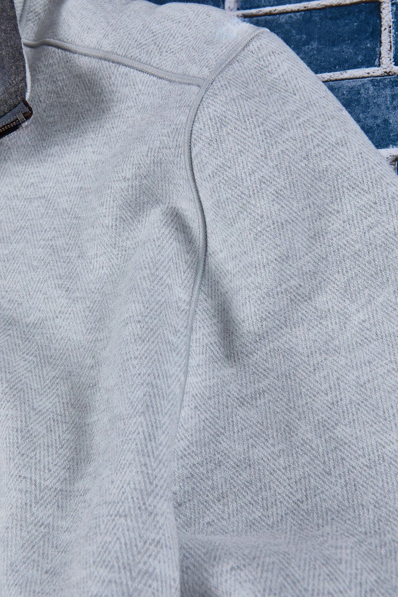 Wholesale,Nicoby Age of Wisdom, Nicoby Age of Wisdom Light Grey Herringbone Qtr Zip Pullover, Grey, Small-40-TagS
