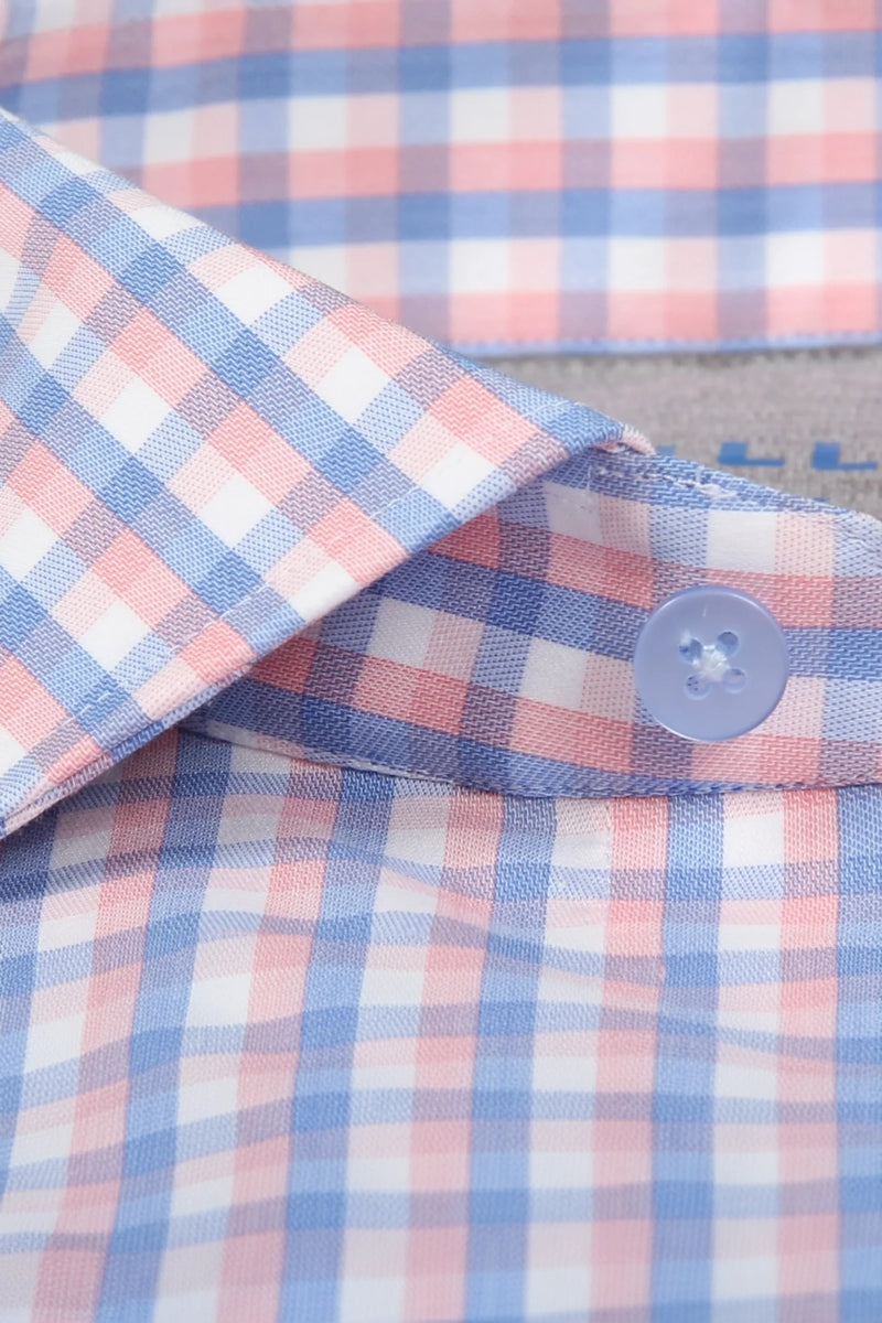 Wholesale,Twillory, Twillory Orange Blue Check Performance Shirt, Orange, Medium-43-Tag15.5Large-45-Tag16Extra Large-50-Tag17.5Large-47-Tag16.5