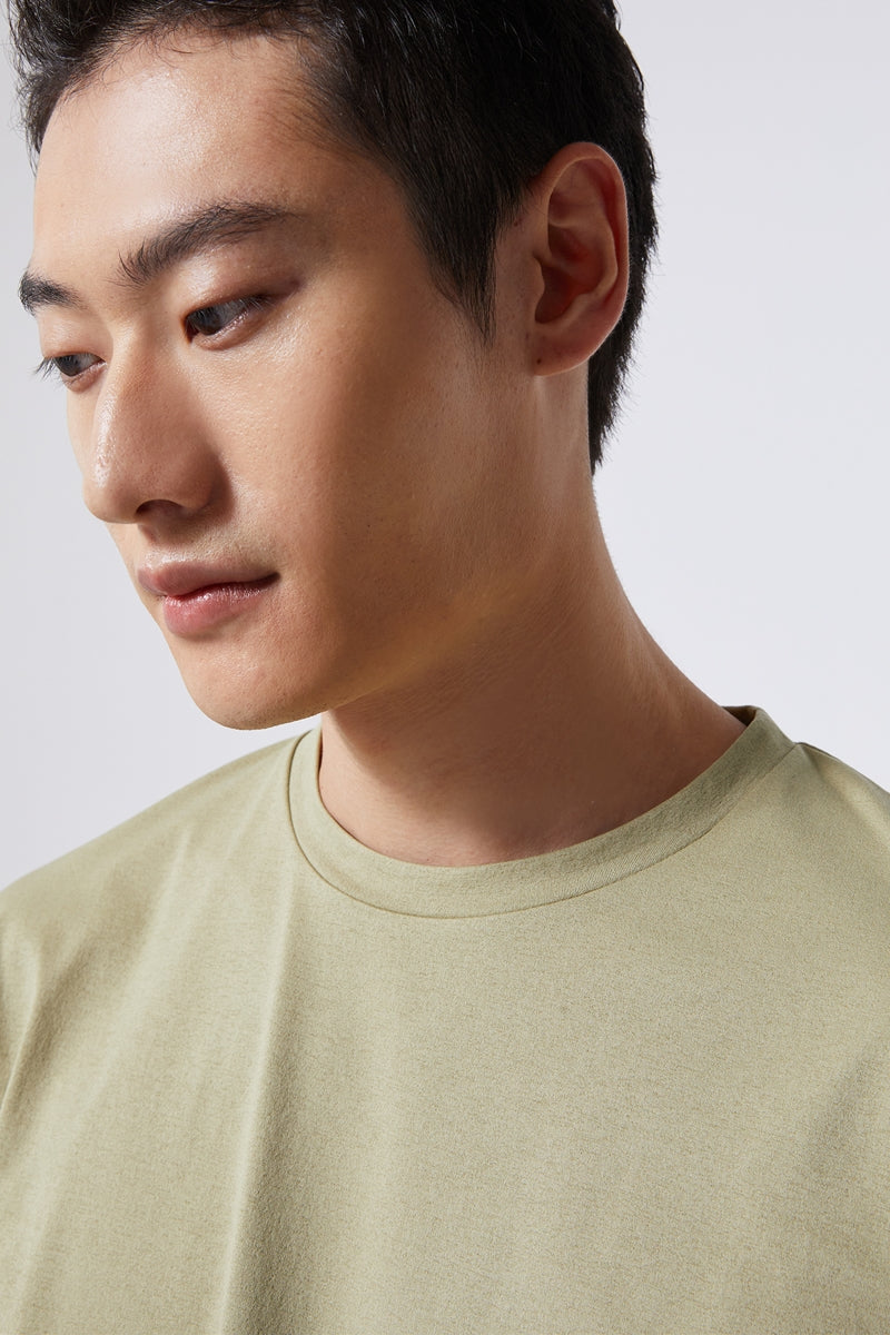 Direct From Brand,FYNE, FYNE Olive Green Moisture Absorption T-shirt, Green, Large-42-TagL