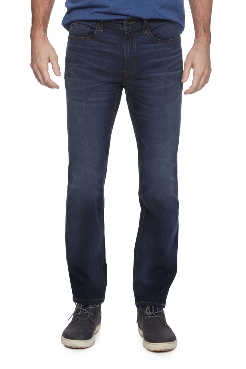 Wholesale,Flag & Anthem, Flag & Anthem Blue Dark Wash Jonesville Nashville Straight Cooling Jeans, Blue, 33W-32L-Tag33