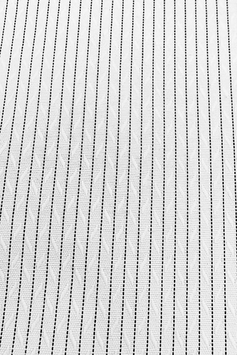 Wholesale,Jakamen, Jakamen White/Black Striped Textured Classic Fit Shirt, White, Large-48-TagL