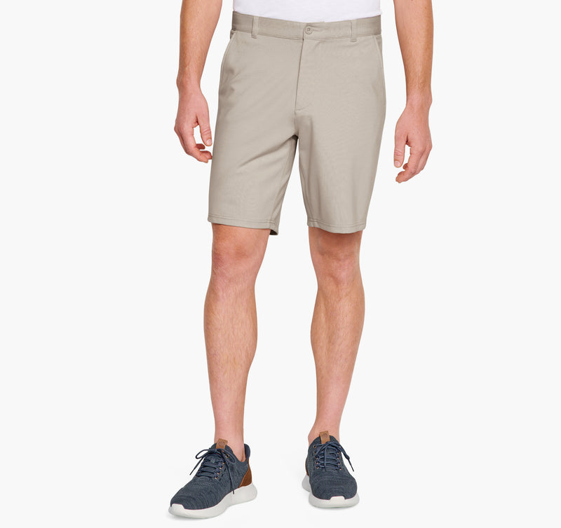 Johnston & Murphy Stone Heathered Knit 9" XC Flex Four-way Stretch Knit Shorts