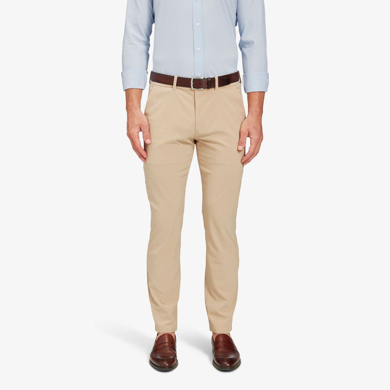 Mizzen + Main Khaki Helmsman Four-way Stretch Chino Pant