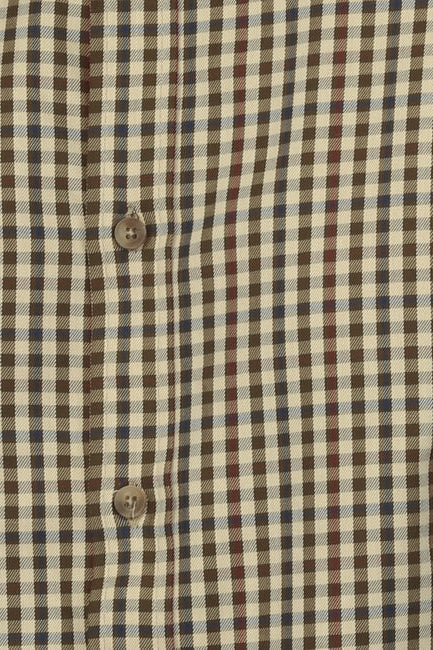 Vustra Olive/Beige Mammoth Woods Plaid Organic Cotton Shirt