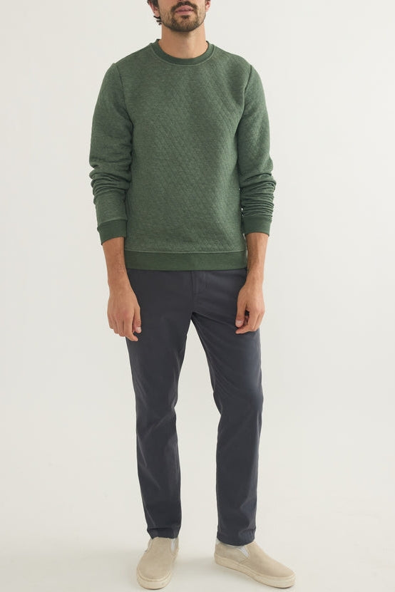 Wholesale,Marine Layer, Marine Layer Olive Corbet Quilted Sweatshirt, Green, Large-45-TagL