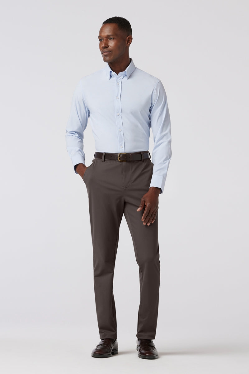 Wholesale,Mizzen + Main, Mizzen + Main Dark Grey Four-way Stretch Straight Chino Pant, Grey, 38W-32L-Tag38