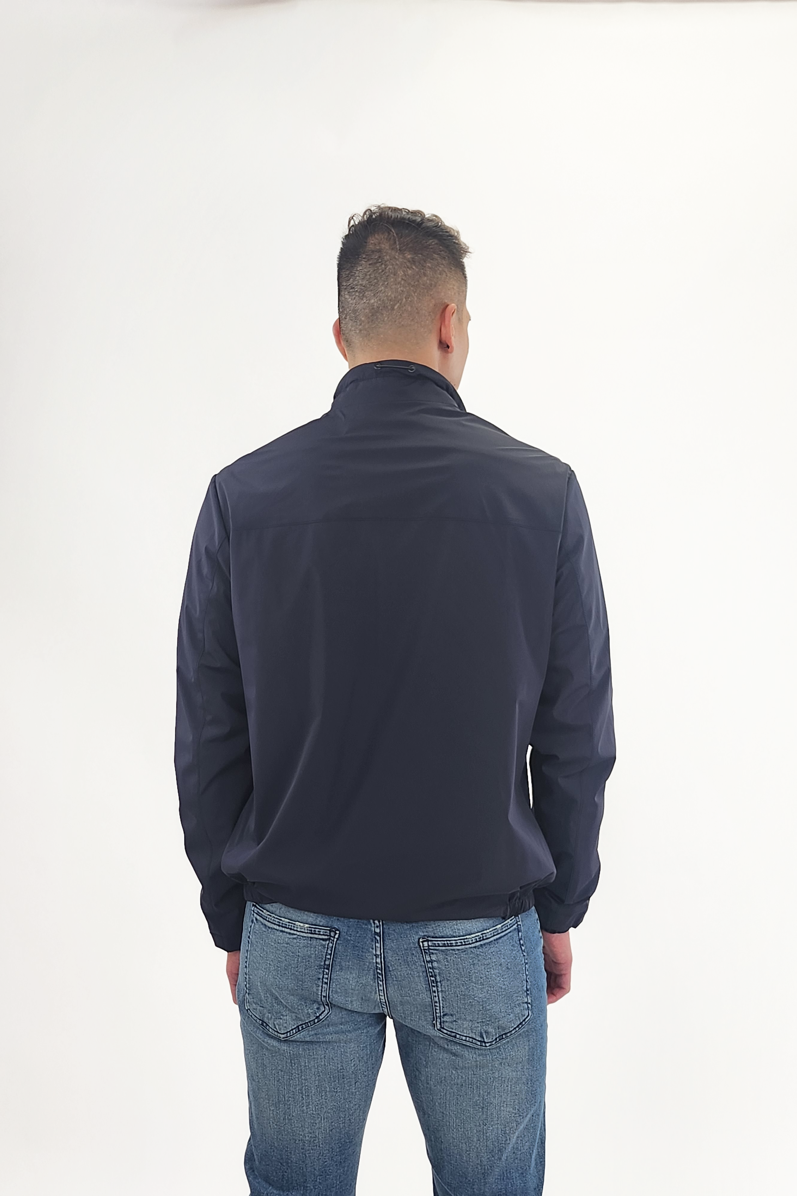 Wholesale,Jakamen, Jakamen Navy Full Zip Wind Jacket, Blue, Large-46-Tag54