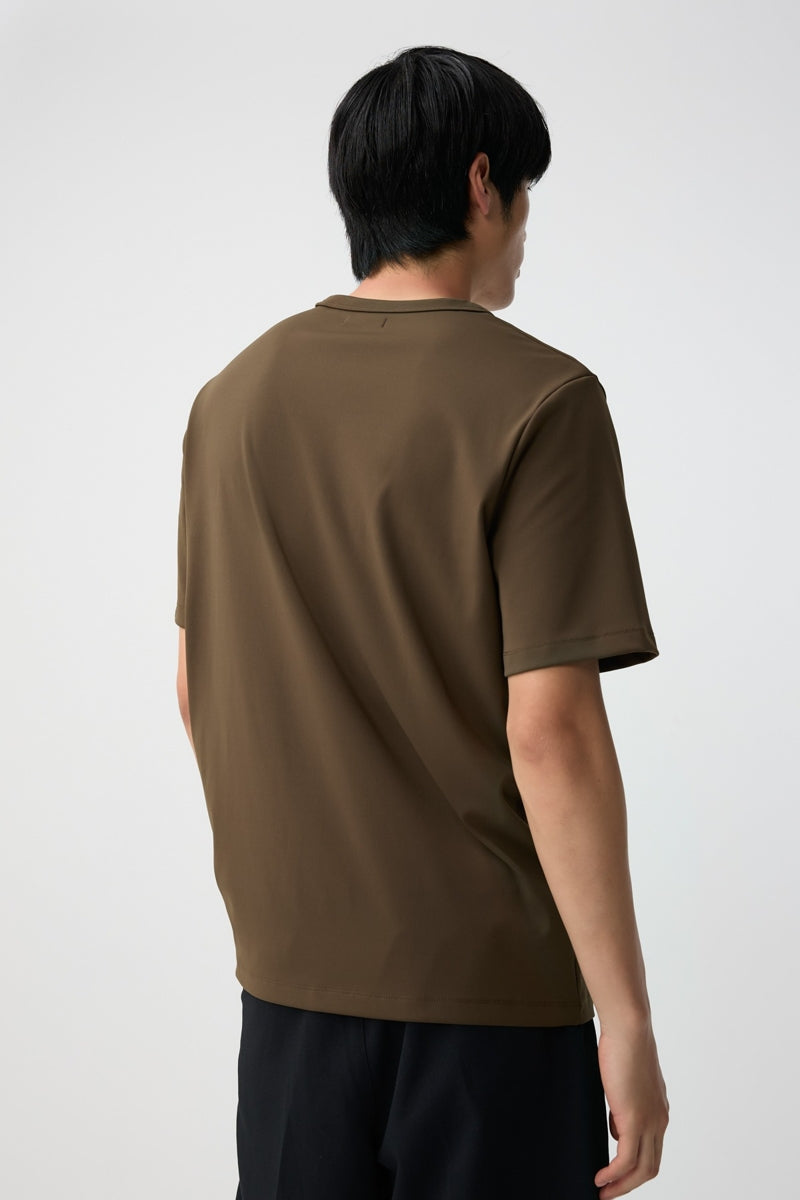 Direct From Brand,FYNE, FYNE Dark Olive Moisture Absorption T-Shirt, Green, Medium-42-TagM