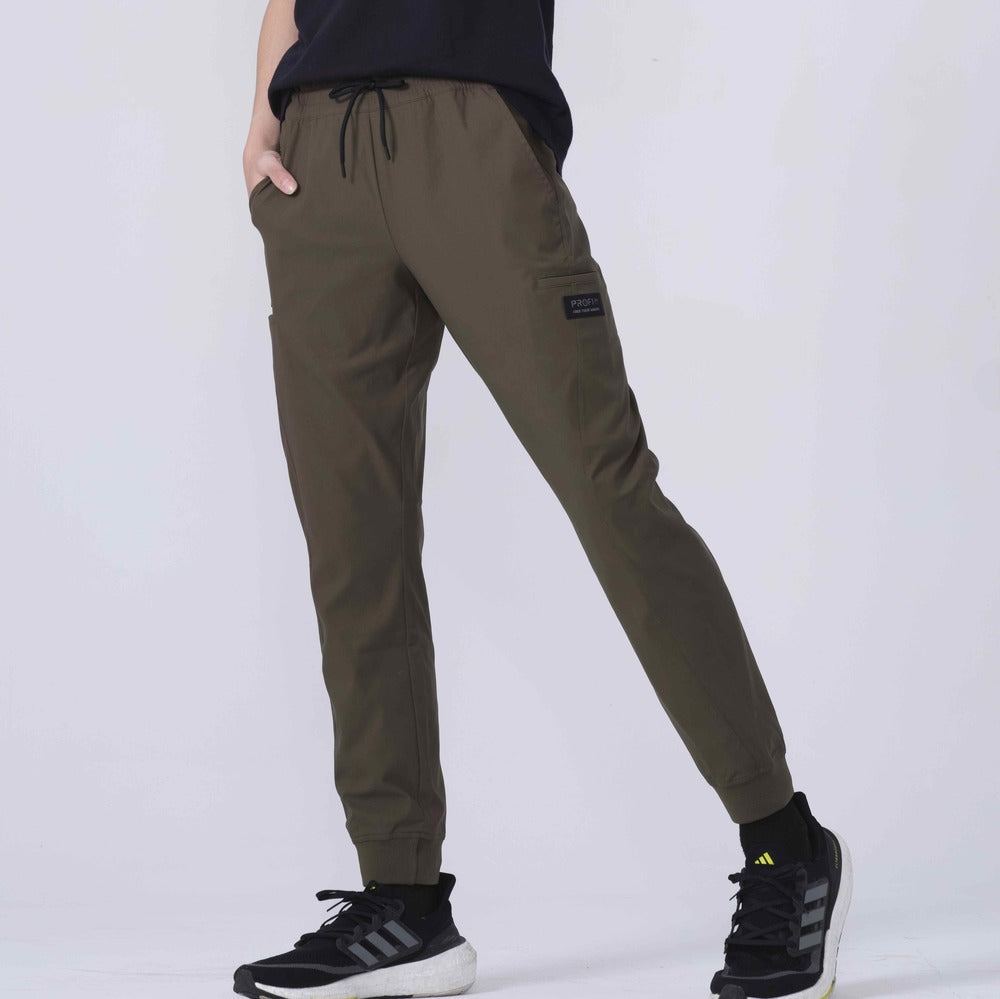 Direct From Brand,PROFI, PROFI Forest Green Multi-Functional Sun protection and UV resistance Sporty Joggers, Green, 31W-28L-TagM