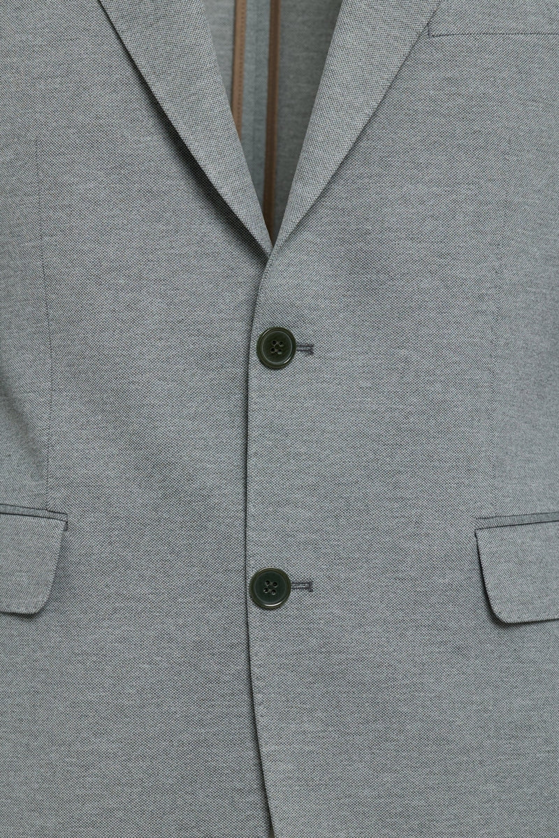 Wholesale,Luchiano Visconti, Luchiano Visconti Grey Knit Pique Performance Blazer, Grey, Small-36-Tag36Small-38-Tag38Medium-40-Tag40Large-44-Tag44Extra Large-46-Tag46