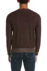 Raffi Brown Reversible Ribbed Trim Henley