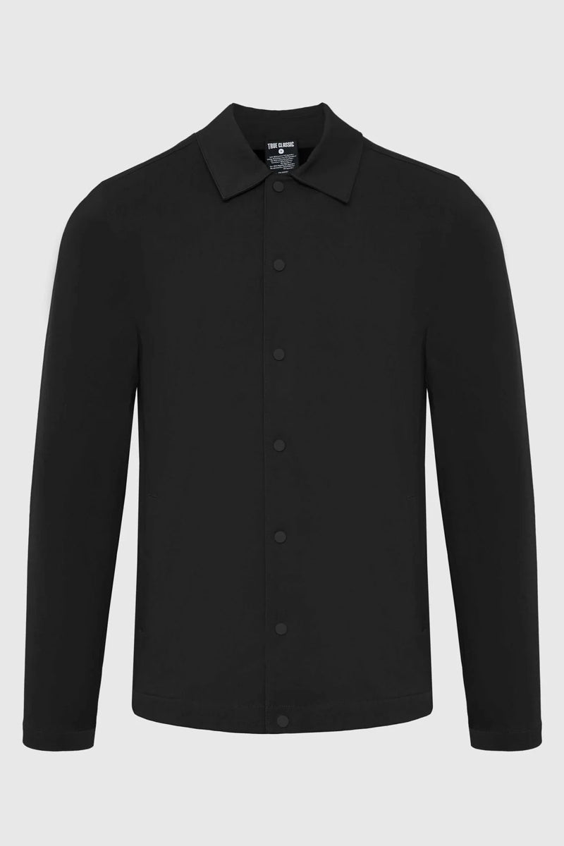 Faire,True Classic, True Classic Black Added Stretch Twill Jacket, Black, Medium-42-TagM