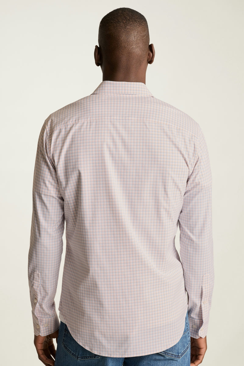 Wholesale,Bonobos, Bonobos Orang/Blue Plaid Slim Fit Shirt, Orange, Large-45-TagL