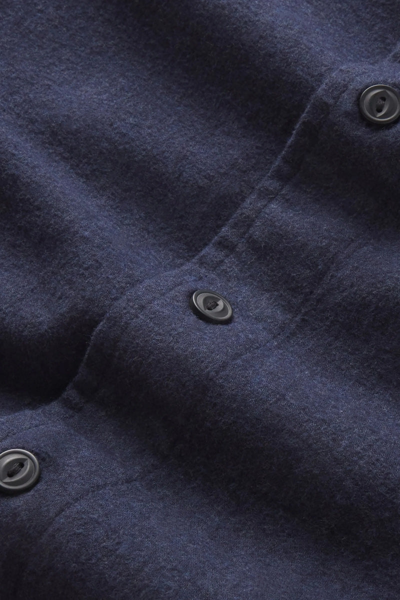 Faire,Grayers, Grayers Blueberry Heather 2-ply Lux Flannel Shirt, Blue, Large-49-TagL