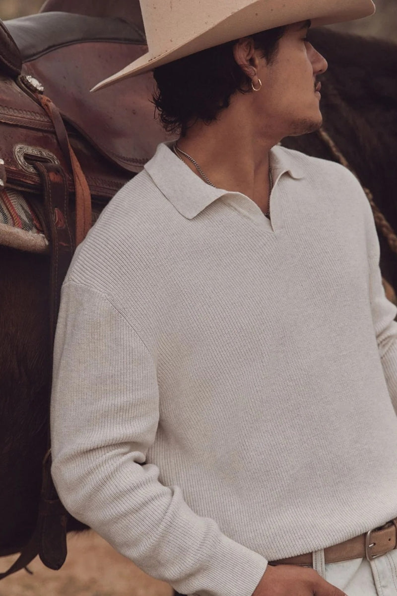 Wholesale,INDUSTRIE AUSTRALIA, INDUSTRIE AUSTRALIA Ivory Sweater Polo, Cream, Medium-44-TagMLarge-46-TagLExtra Large-48-TagXLExtra Extra Large-50-TagXXL