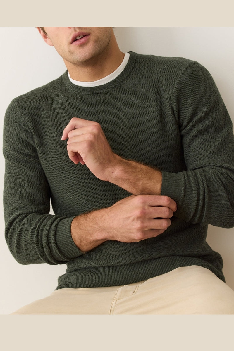 Wholesale,Marine Layer, Marine Layer Olive Green Crewneck Sweater, Green, Small-39-TagSMedium-42-TagMLarge-45-TagLExtra Large-48-TagXLExtra Extra Large-49-TagXXLExtra Extra Large-50-TagXXL