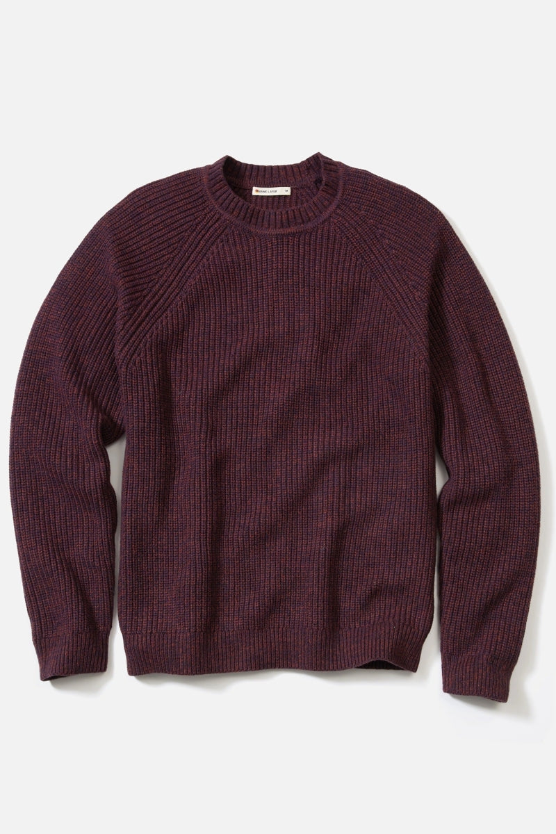 Wholesale,Marine Layer, Marine Layer Sangria Textured Merino Wool Blend Sweater, Purple, Extra Extra Large-50-TagXXL