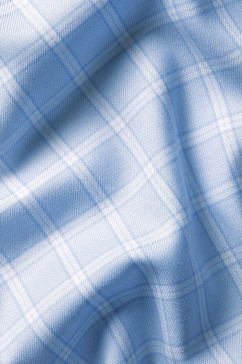 Wholesale,Charles Tyrwhitt, Charles Tyrwhitt Sky Blue Twill Check Shirt, Blue, Small-40-Tag15Medium-44-Tag16Extra Large-48-Tag17