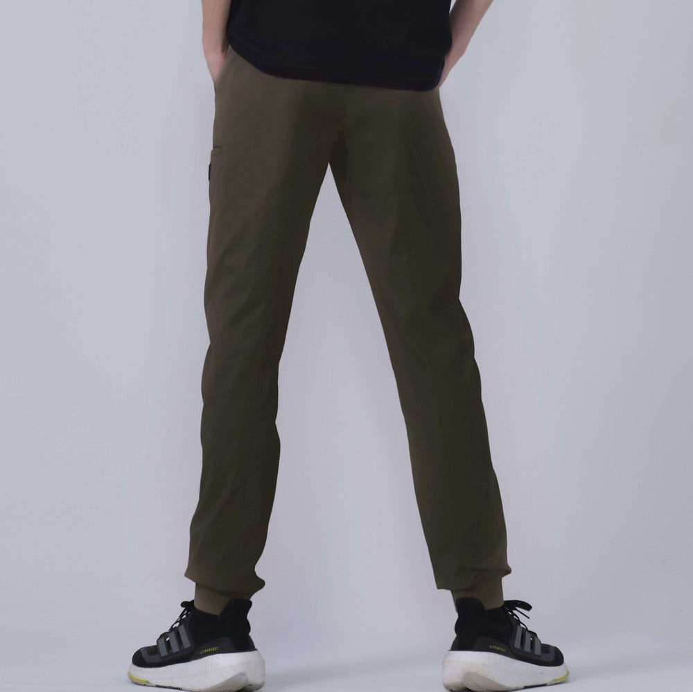 Direct From Brand,PROFI, PROFI Forest Green Multi-Functional Sun protection and UV resistance Sporty Joggers, Green, 31W-28L-TagM