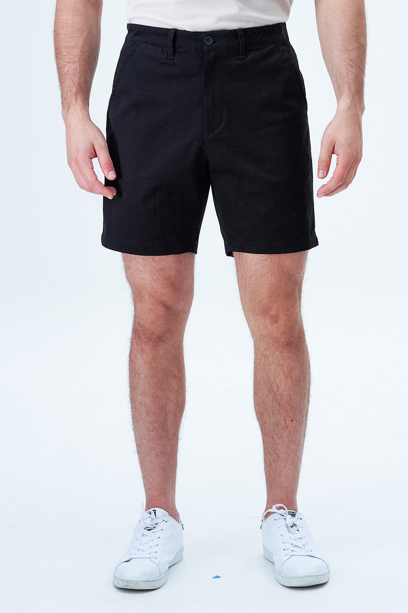 Eubi Black 7" Advanced Chino Shorts