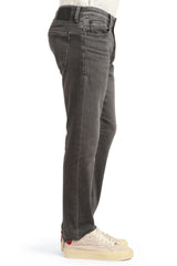 Mavi Charcoal Smoke Brushed Athletic Slim Straight Leg Jeans