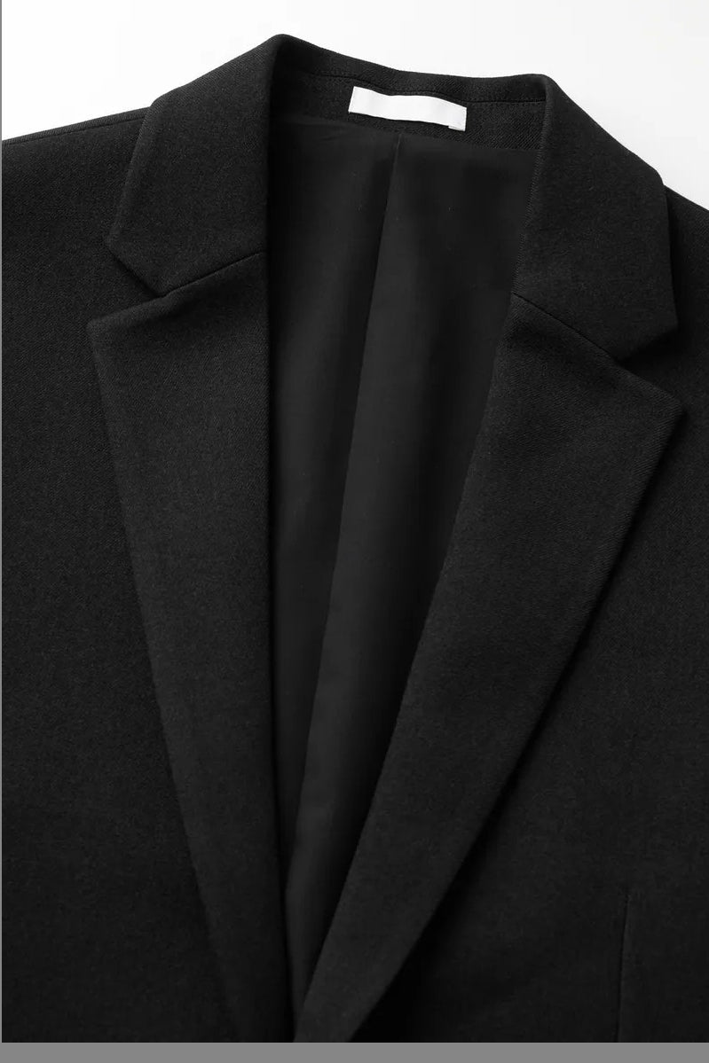 Direct From Brand,FYNE, FYNE Black Wrinkle Resistant Blazer, Black, Large-44-TagL