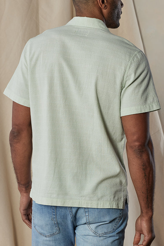 Wholesale,The Normal Brand, The Normal Brand Pastel Green Stripe Short Sleeve Button Up Shirt, Green, Large-46-TagLExtra Large-49-TagXLExtra Extra Large-54-TagXXLMedium-43-TagM