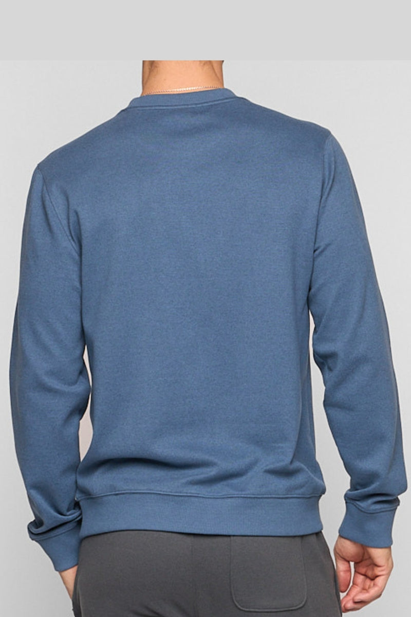 Wholesale,Fundamental Coast, Fundamental Coast Blue Soft Knit Sweatshirt, Blue, Medium-42-TagMLarge-45-TagL