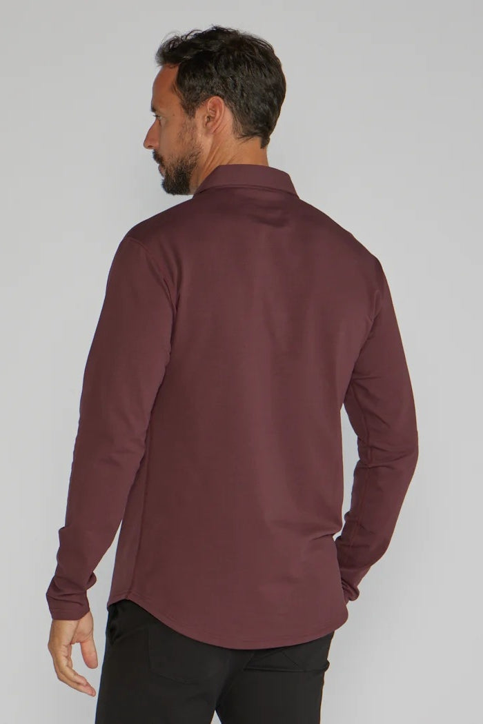 Wholesale,BYLT, BYLT Maroon Drop-Cut Lux 4-way Stretch Polo, Red, Extra Extra Large-51-TagXXL