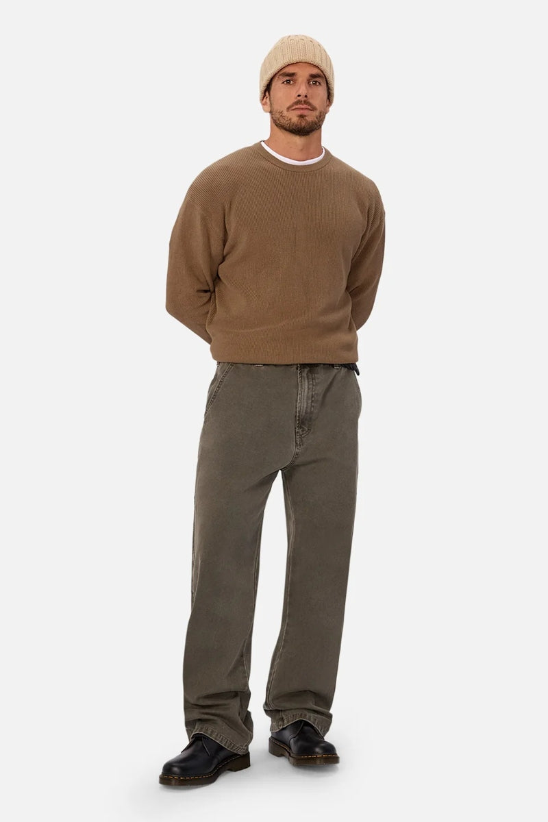 Wholesale,INDUSTRIE AUSTRALIA, INDUSTRIE AUSTRALIA Tan Crewneck Sweater, Tan, Medium-46-TagM