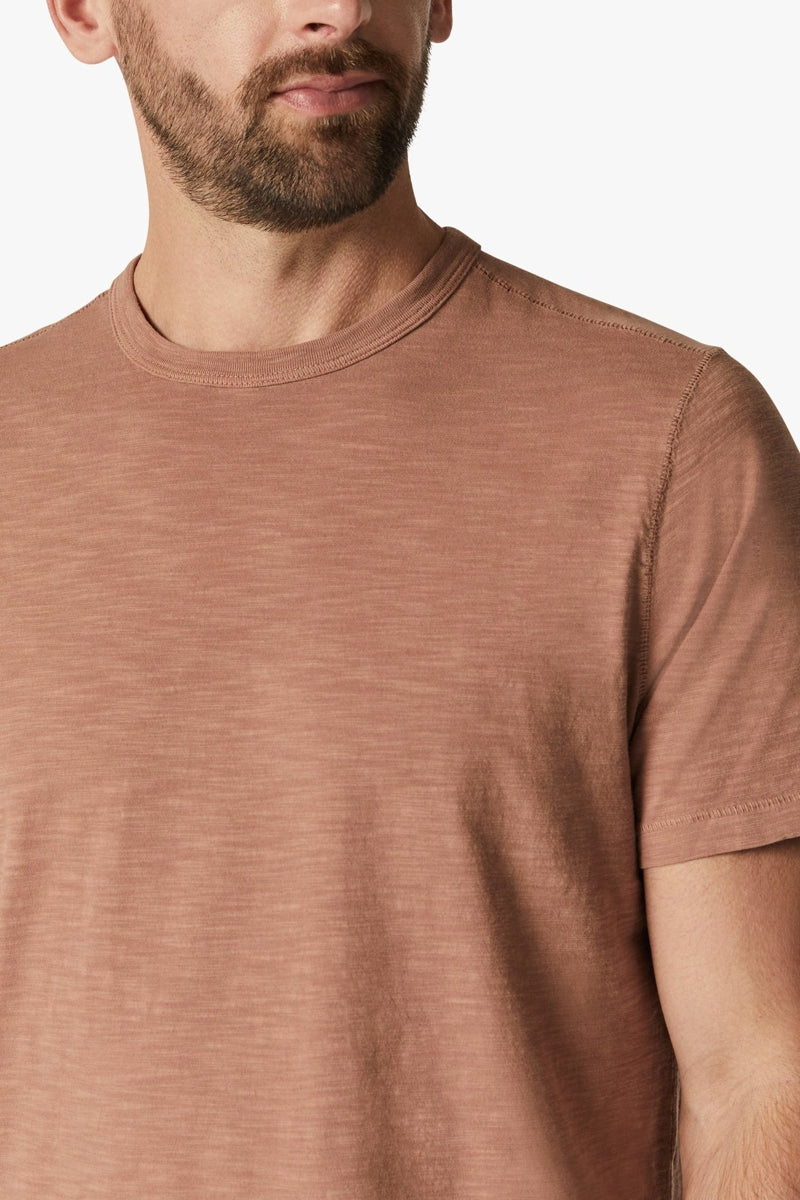Wholesale,34 Heritage, 34 Heritage Brown Crewneck Slub T-Shirt, Brown, Small-40-TagS