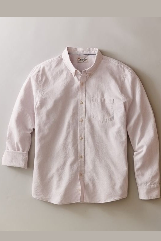 Wholesale,Marine Layer, Marine Layer Lavender Mist Pinstripe Hemp Shirt, Purple, Medium-44-TagM