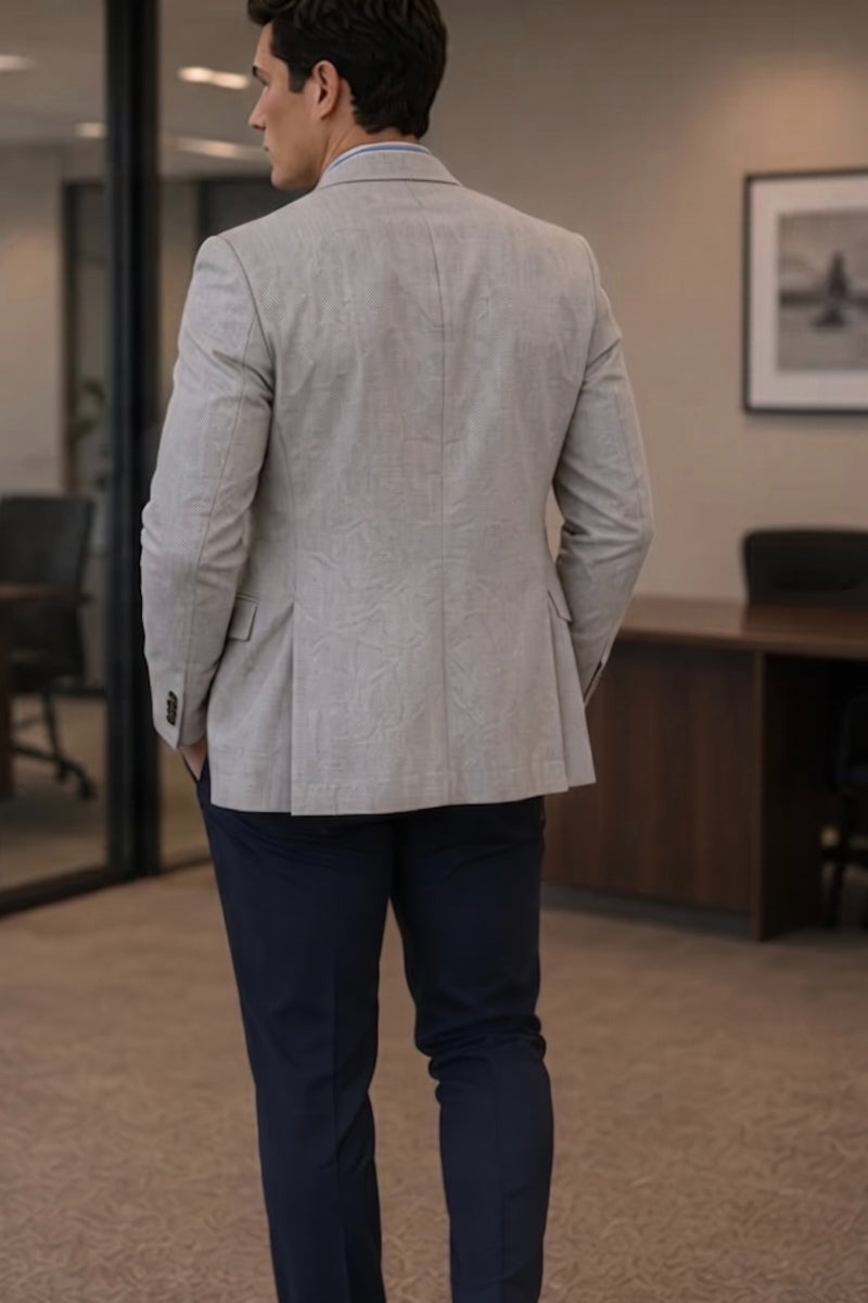 Wholesale,Luchiano Visconti, Luchiano Visconti Stone Performance Stretch Blazer, Grey, Small-38-Tag38Medium-40-Tag40Large-42-Tag42Large-44-Tag44Extra Large-46-Tag46Extra Small-36-Tag36
