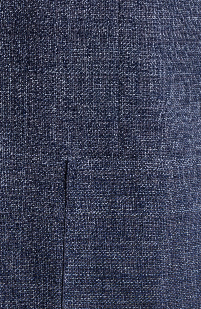 Rails Navy Idris Cotton & Linen Blend Blazer