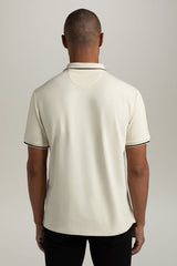 HyperNatural Cream Premium Bio-performance Matterhorn Classic Fit Micro-Pique Tipped Polo with Hyper-Cool Jade