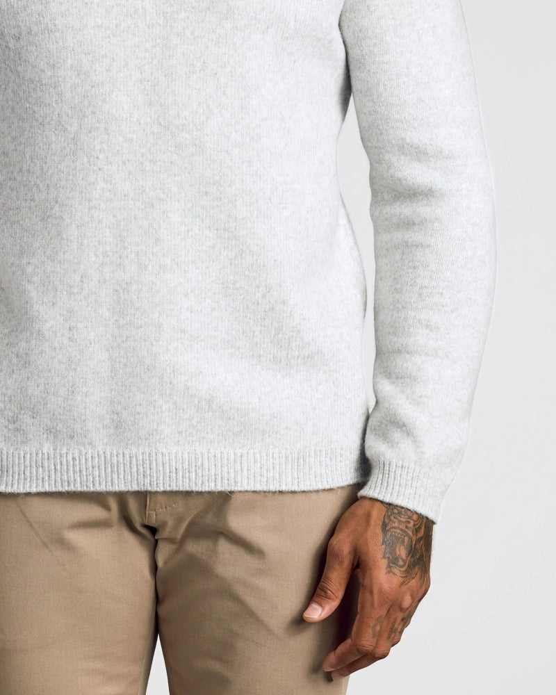 Faire,True Classic, True Classic Light Heather Grey Marled Sweater, Grey, Medium-42-TagM