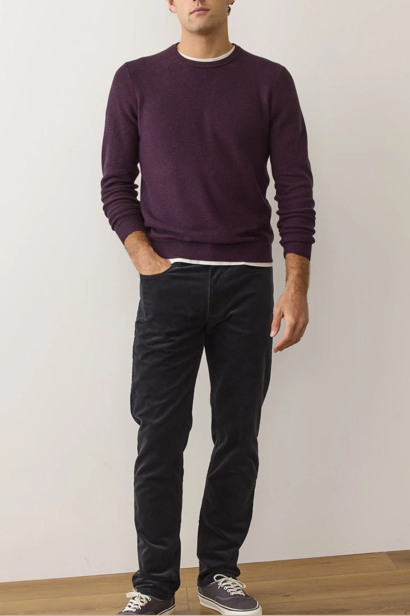 Wholesale,Marine Layer, Marine Layer Dark Purple Crewneck Sweater, Purple, Small-38-TagSMedium-41-TagMLarge-45-TagLExtra Large-48-TagXLExtra Extra Large-50-TagXXL