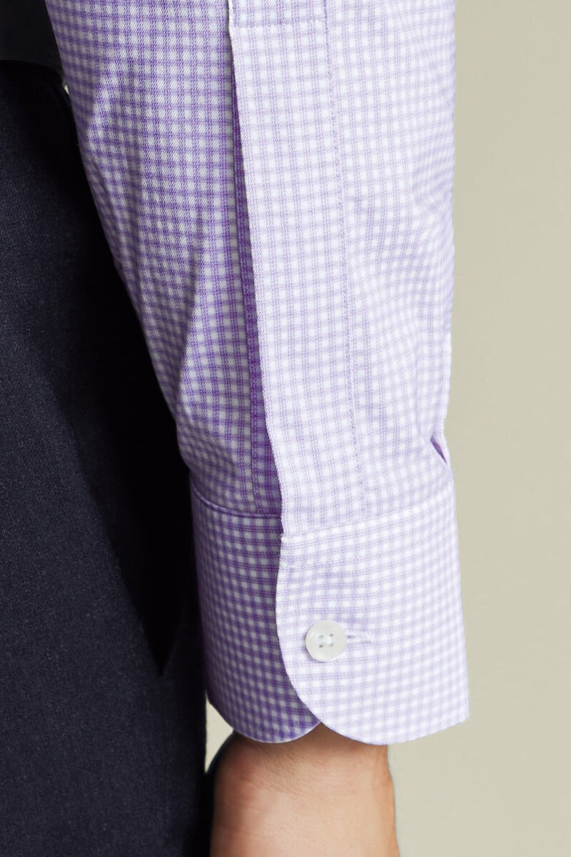 Wholesale,Charles Tyrwhitt, Charles Tyrwhitt Lilac Performance Twill Check Shirt, Purple, Large-46-Tag16.5Small-40-Tag15Medium-44-Tag16