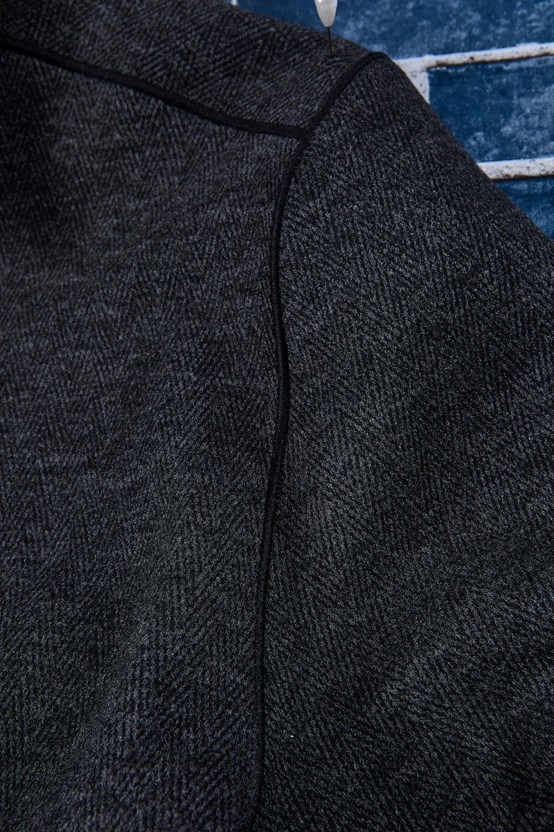Wholesale,Nicoby Age of Wisdom, Nicoby Age of Wisdom Black Herringbone Qtr Zip Pullover, Black, Medium-43-TagM