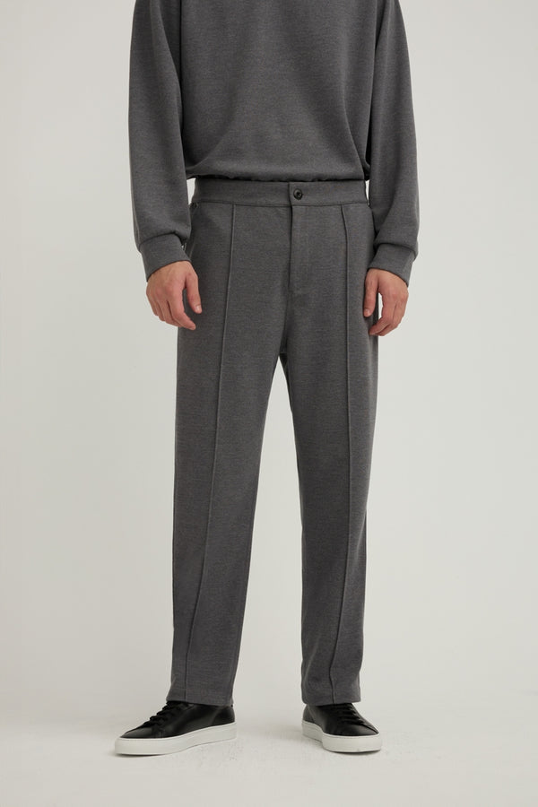 FYNE Grey Temperature Control Pleated Sweatpants