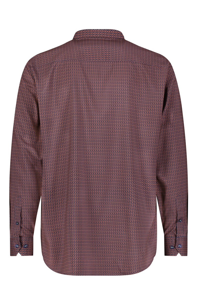 Wholesale,Luchiano Visconti, American Heritage Red/Navy Geo Multi Dot Performance Shirt, Red, Large-48-TagL