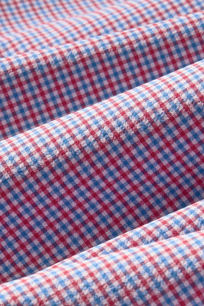 Wholesale,Mizzen + Main, Mizzen + Main Red/Blue Plaid Classic Dress Shirt, Red, Extra Extra Large-56-TagXXL