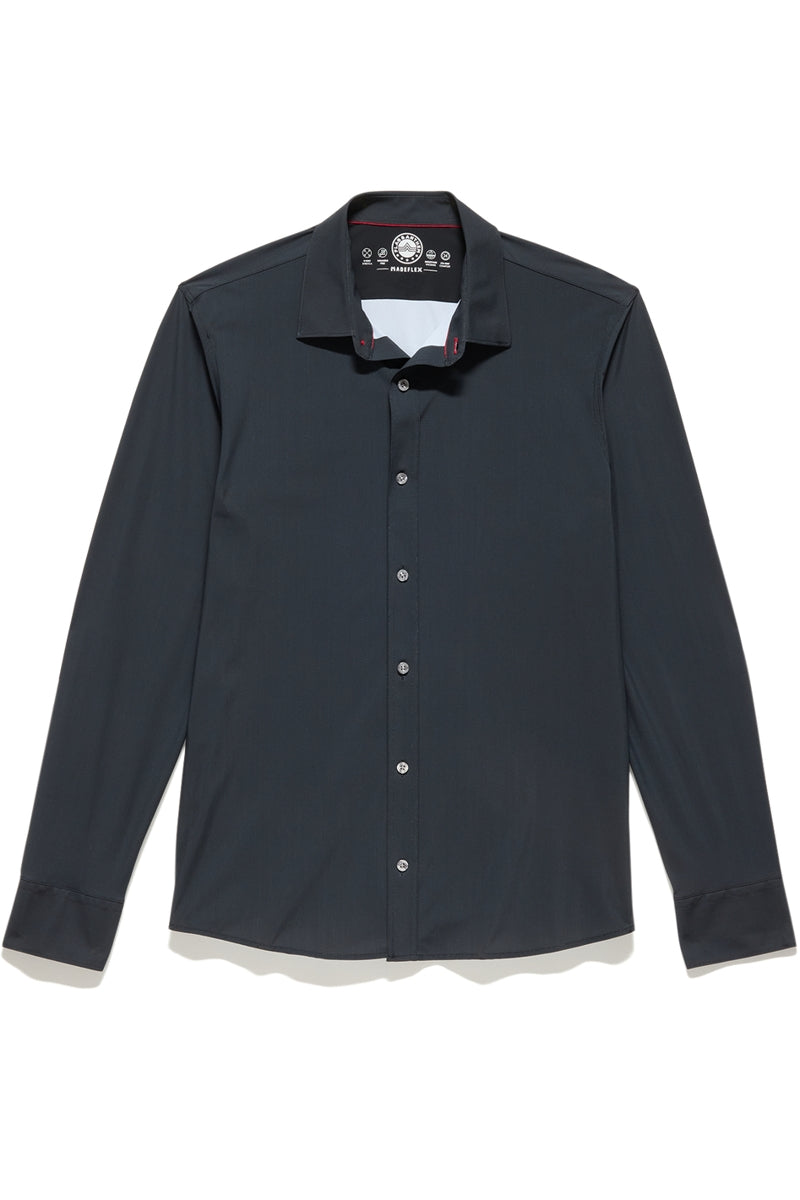 Wholesale,Flag & Anthem, Flag & Anthem Jet Black 4-Way Stretch Shirt, Black, Large-46-TagL